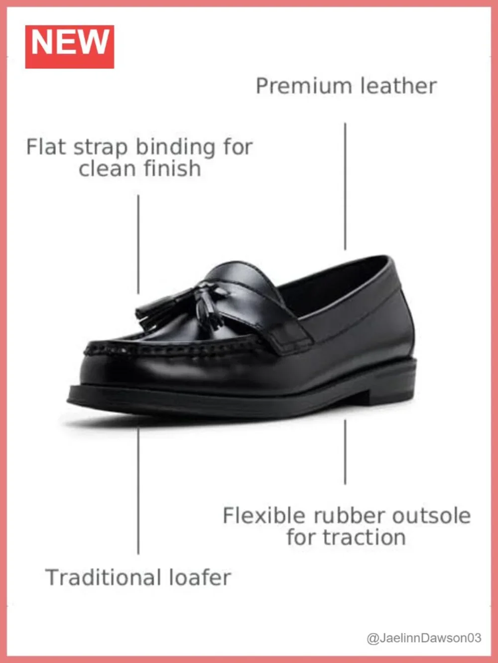 Premium Leather Tassel Loafer Flat Women's Pull-On Calf Hair Oxford Dress Shoe